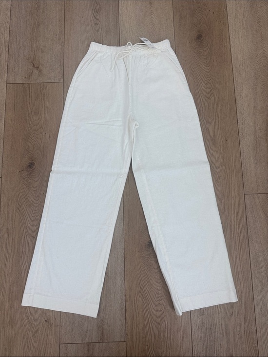Abercrombie & Fitch Pants - Abercrombie & Fitch White Drawstring Casual Pants